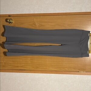 Halara Gray Flare criss cross yoga pant